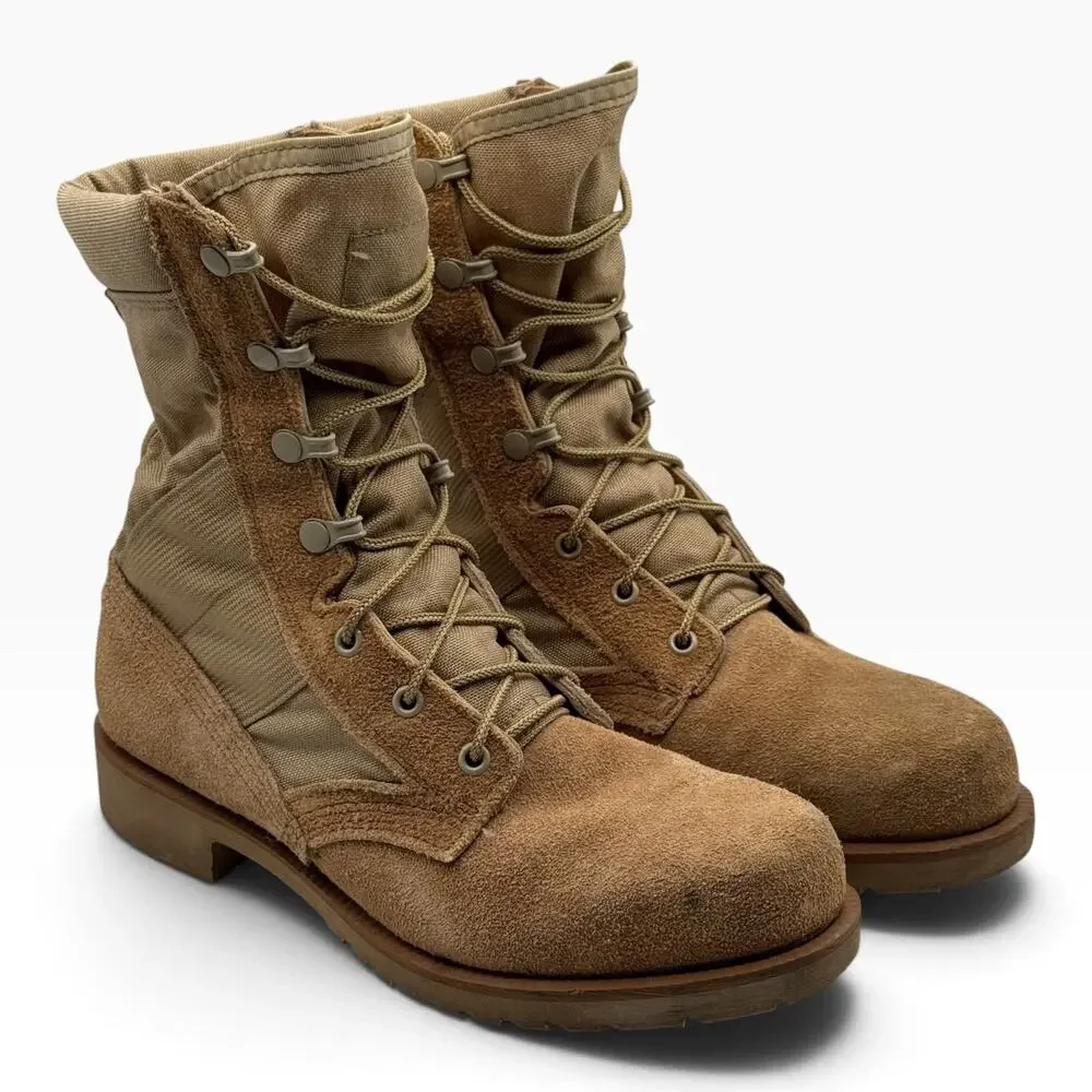 Belleville Mens 6R Steel Toe Hot Weather Desert Combat Boots Tan Made USA